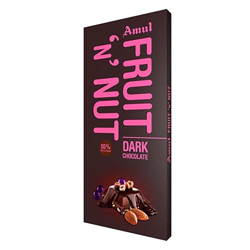 AMUL DARK CHOCOLATE FRUIT NUT 150 g