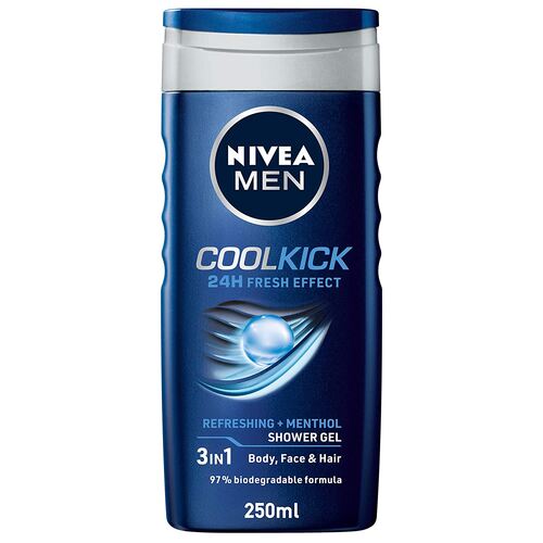 NIVEA MEN COOL KICK SHOWER GEL 250 ml
