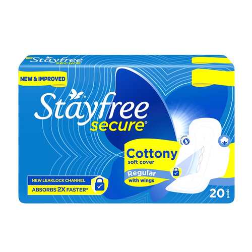 STAYFREE SECURE COTTONY REGULAR 20PADS 1 nos