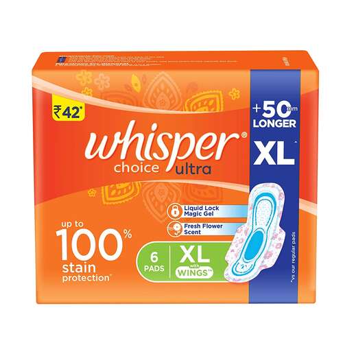 WHISPER CHOICE ULTRA XL 6 pcs